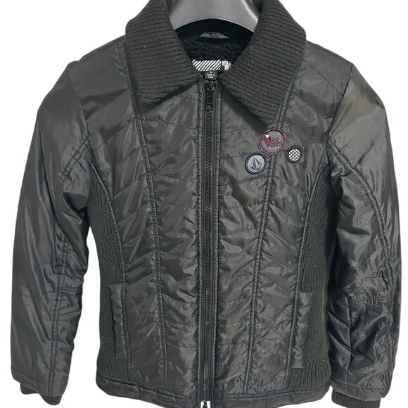 Volcom Jackets & Blazers - Volcom Womens Puffer Jacket Size Medium Black Full Zip Outdoors